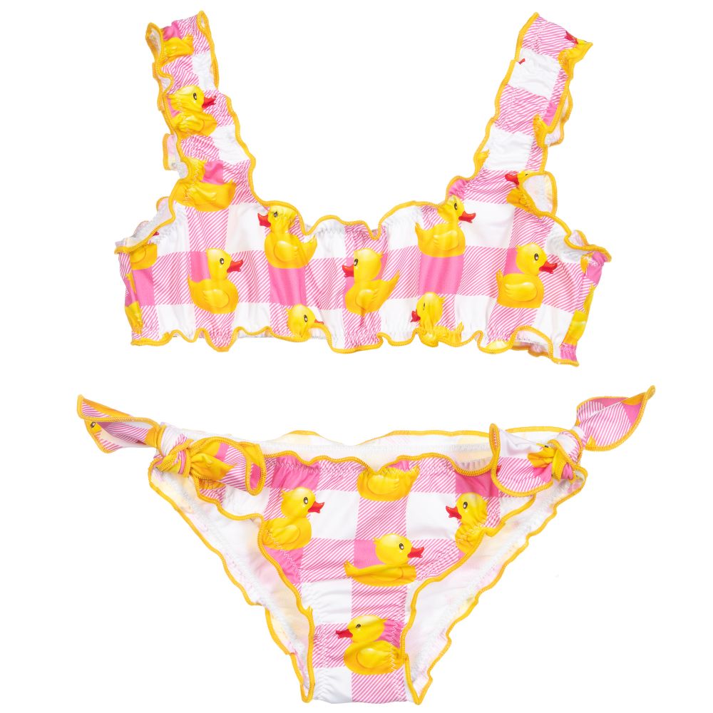 MC2 Saint Barth - Teen Girls Pink Ducky Bikini | Childrensalon