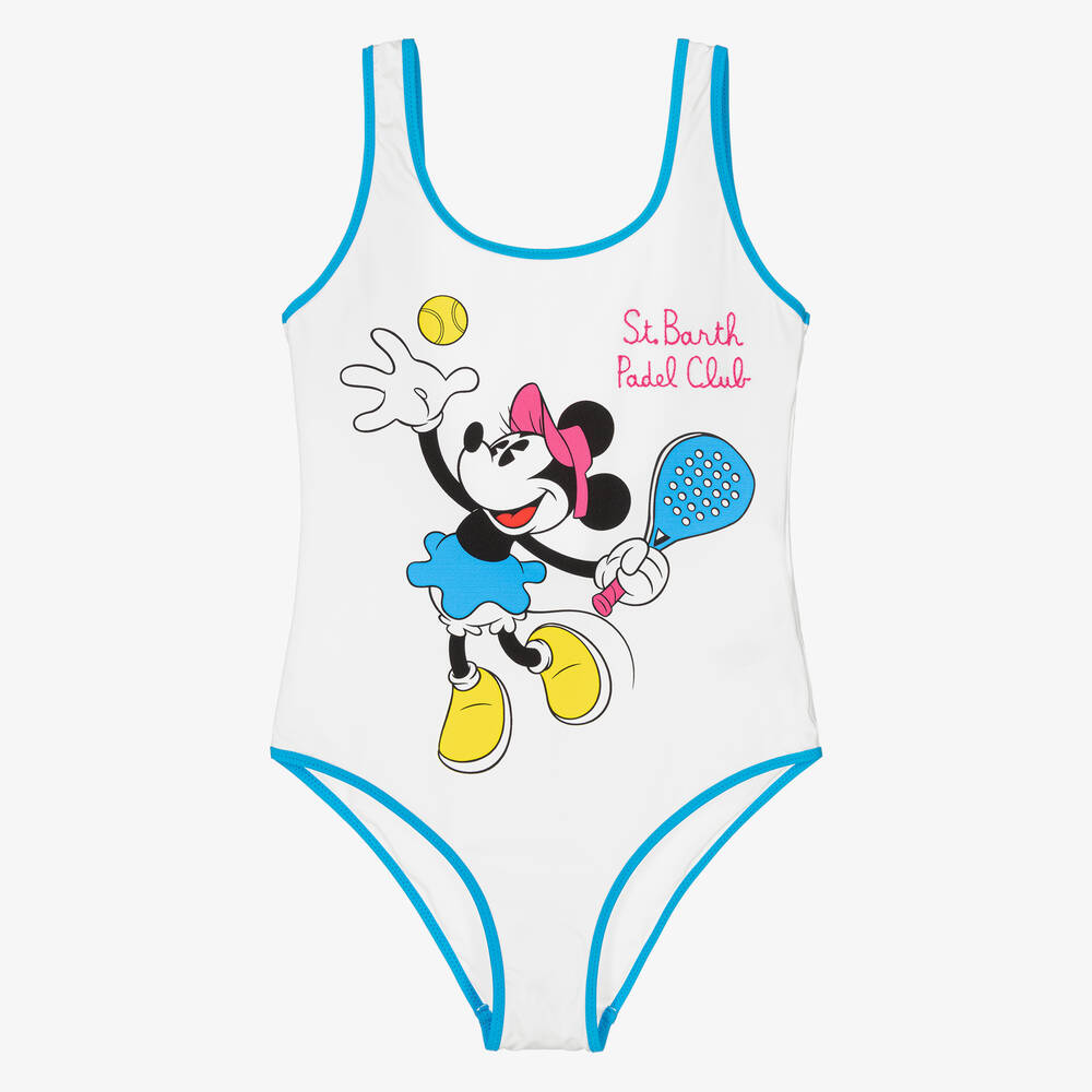 MC2 Saint Barth-Teen Girls White Disney Swimsuit | Childrensalon Outlet