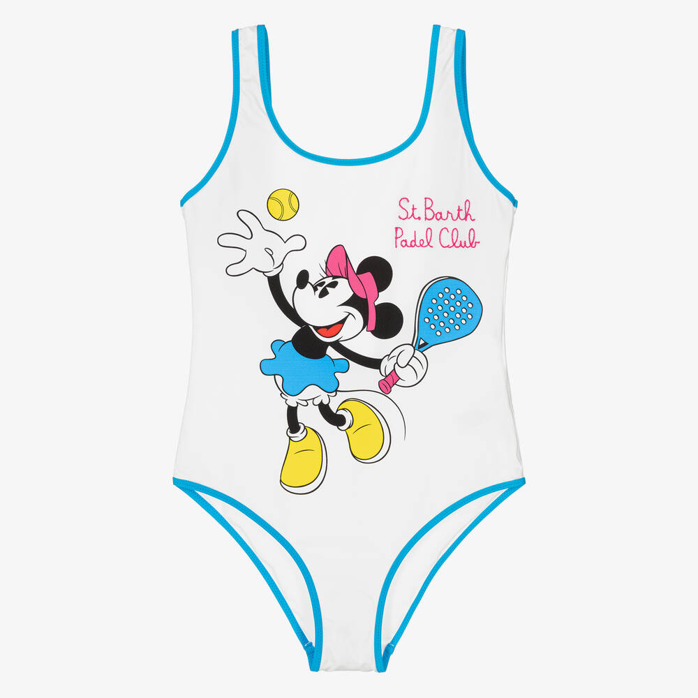 MC2 Saint Barth - Teen Girls White Disney Swimsuit | Childrensalon