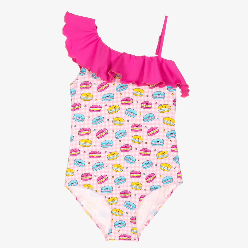 MC2 Saint Barth - Teen Pink Macaron Swimsuit | Childrensalon