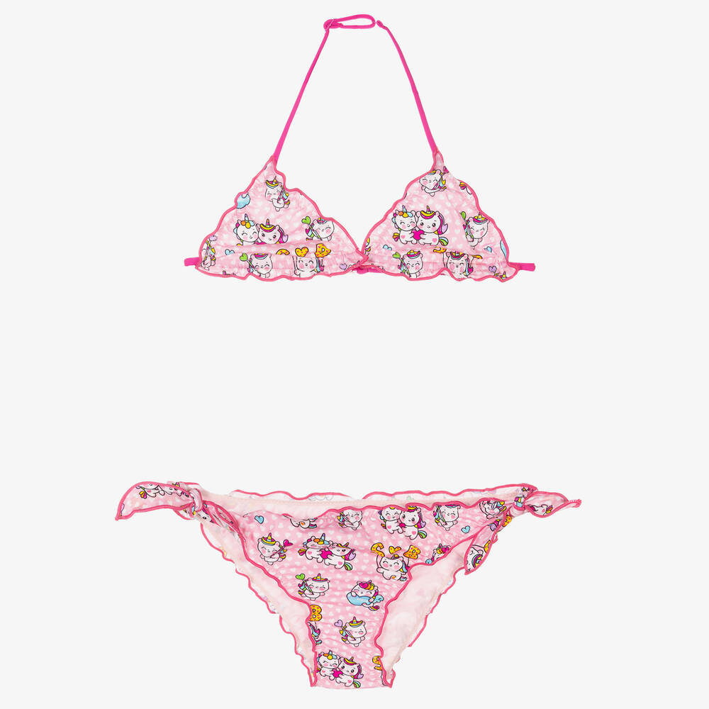 MC2 Saint Barth - Bikini rose à licornes Ado | Childrensalon