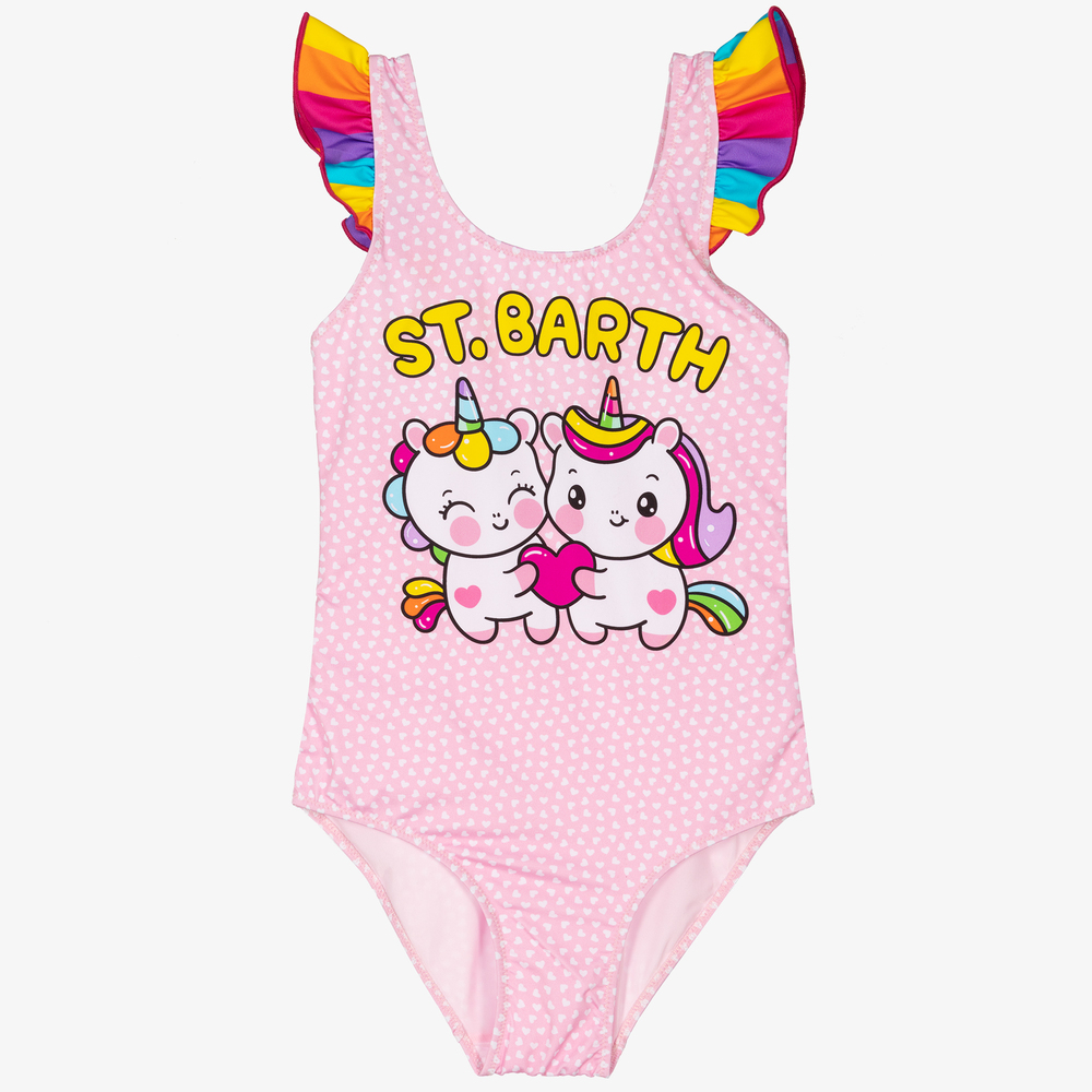 MC2 Saint Barth - Teen Pink Unicorn Swimsuit | Childrensalon