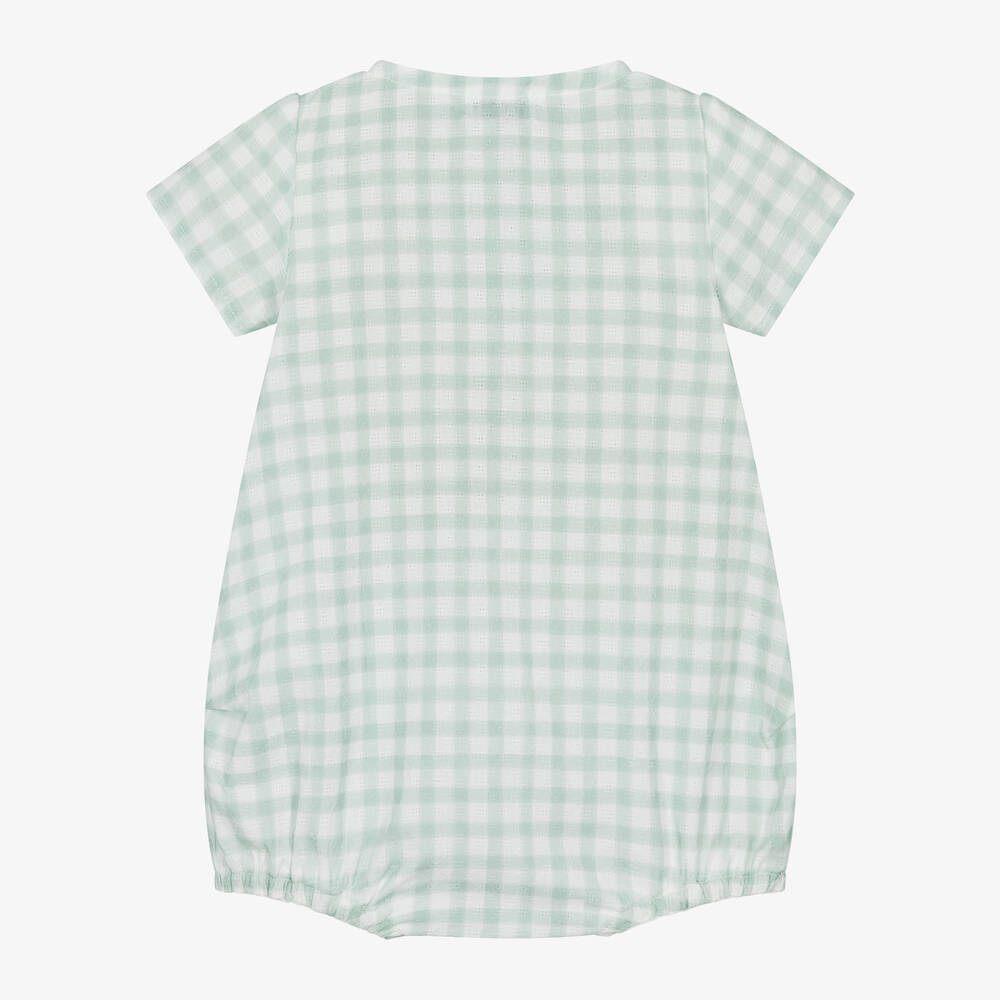 Mebi-بودي سوت كاروهات أطفال ولادي قطن لون أخضر | Childrensalon Outlet