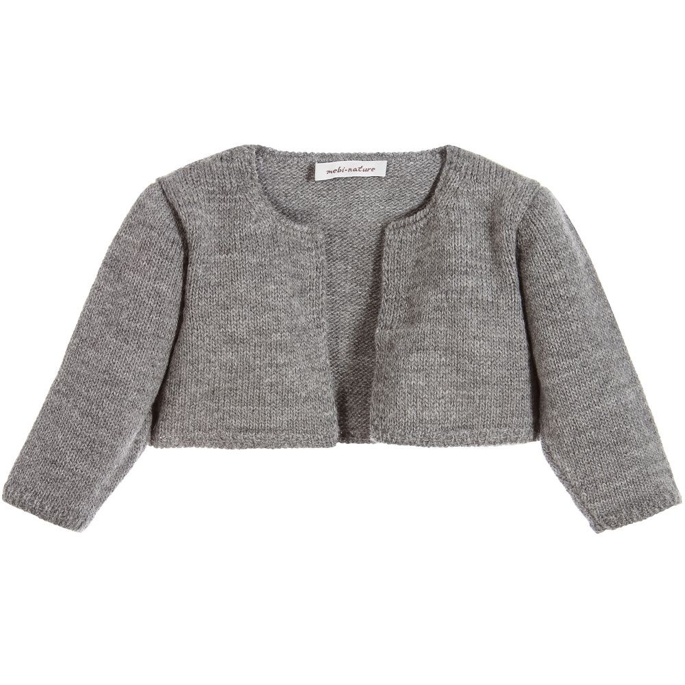 Mebi - Baby Boys Grey Cardigan | Childrensalon