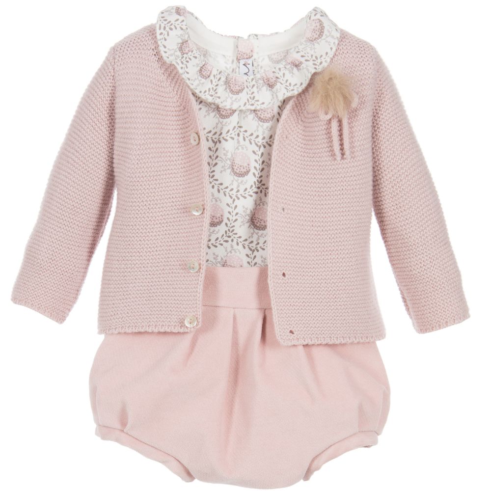 Mebi - Baby Girls 3 Piece Outfit  | Childrensalon