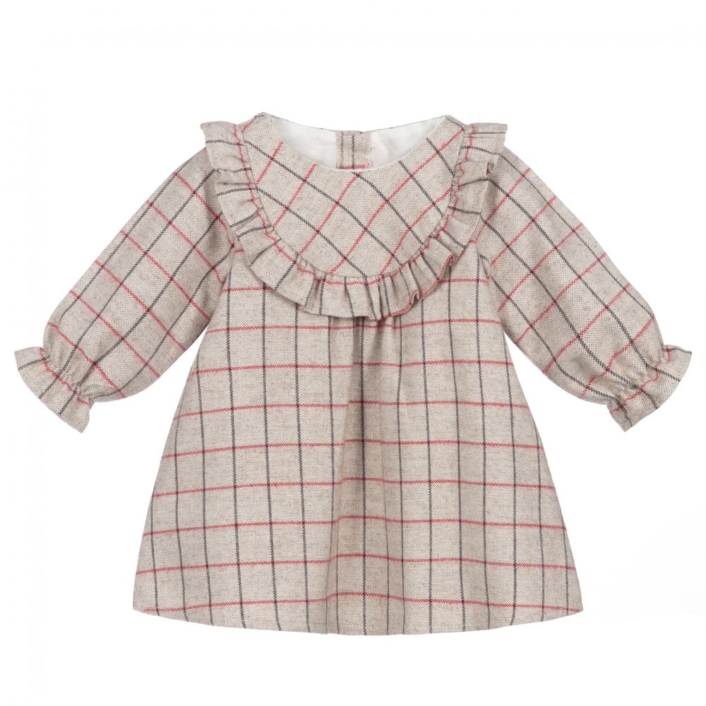 Baby girl checked dress 2025