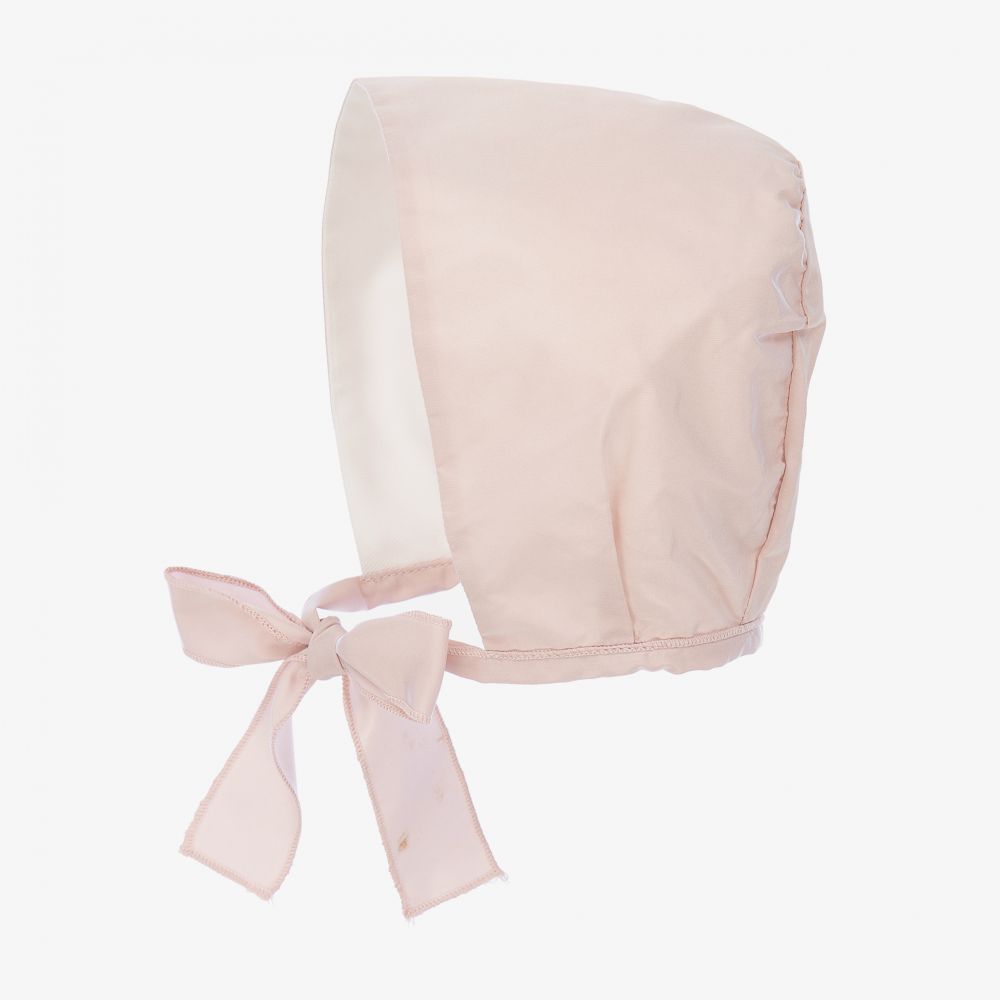 Mebi-Baby Girls Pink Bonnet | Childrensalon Outlet