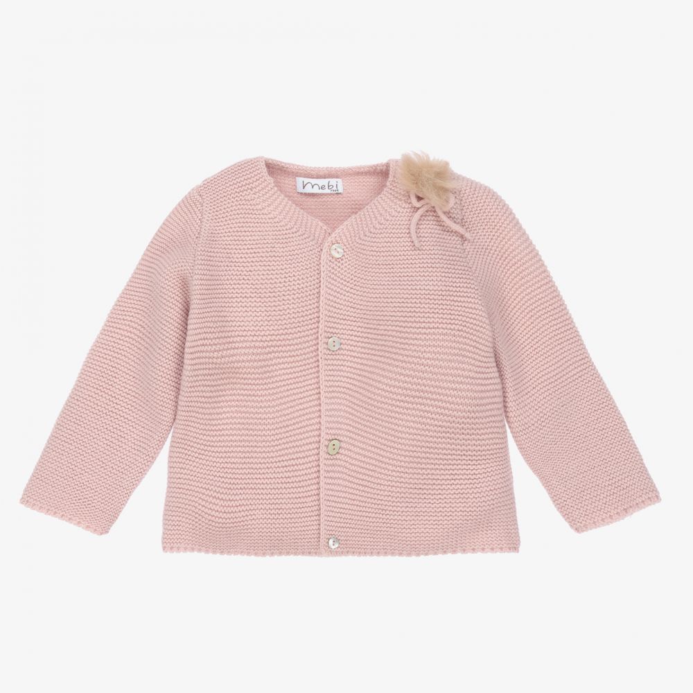 Childrens pink cardigan cheap