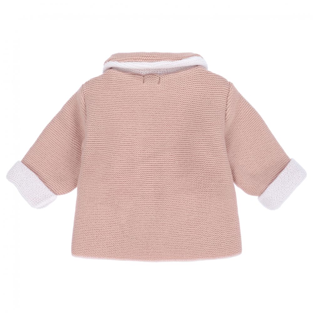 Mebi Baby Girls Pink Knitted Jacket Childrensalon Outlet