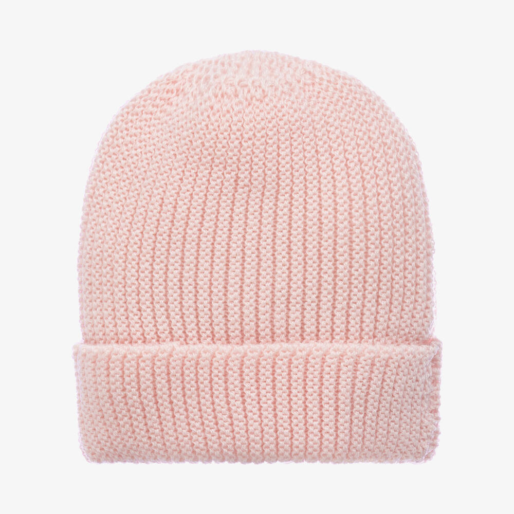 Mebi - Baby Girls Pink Merino Wool Hat | Childrensalon