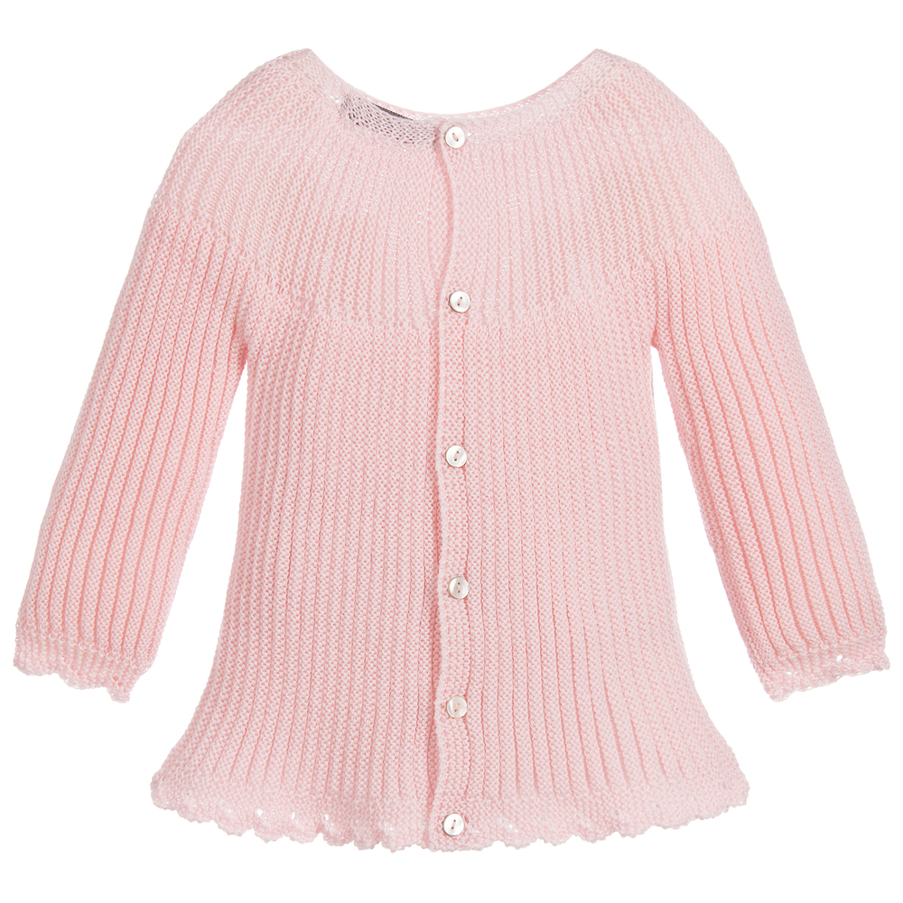 Mebi Baby Girls Pink Sweater Childrensalon Outlet