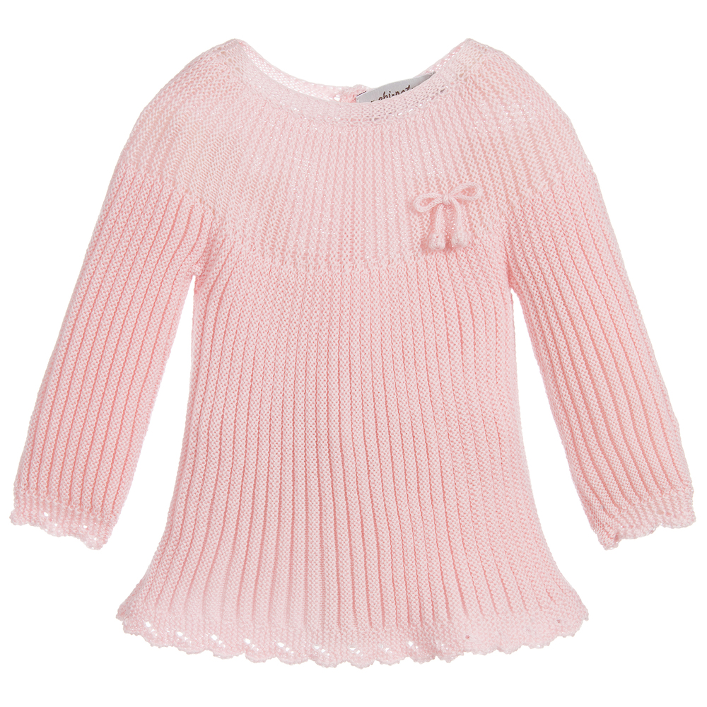 Mebi - Baby Girls Pink Sweater | Childrensalon