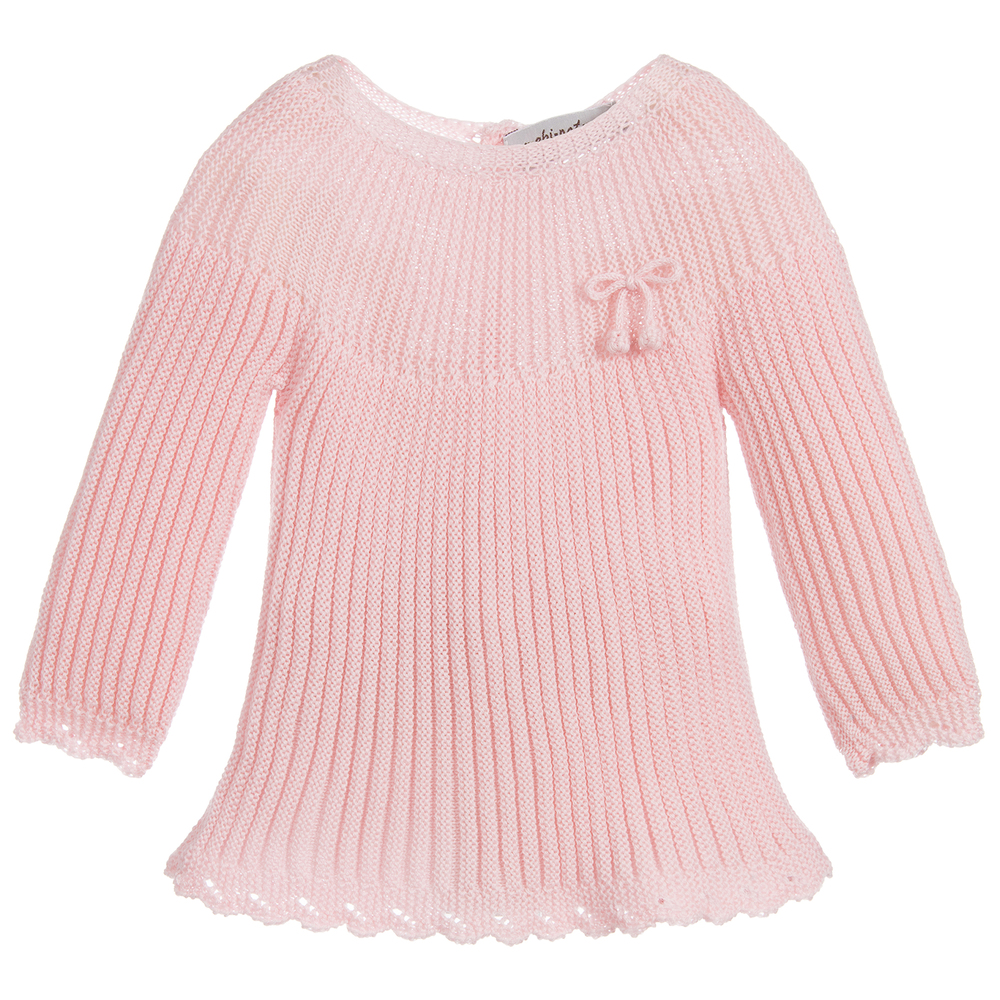 Mebi-Baby Girls Pink Sweater | Childrensalon Outlet