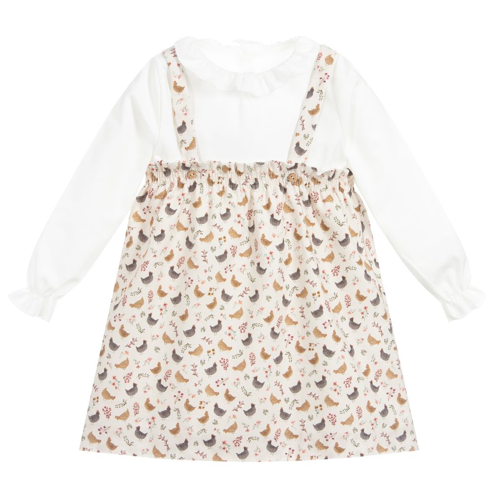 Mebi-Комплект с блузкой и бежевой юбкой | Childrensalon Outlet