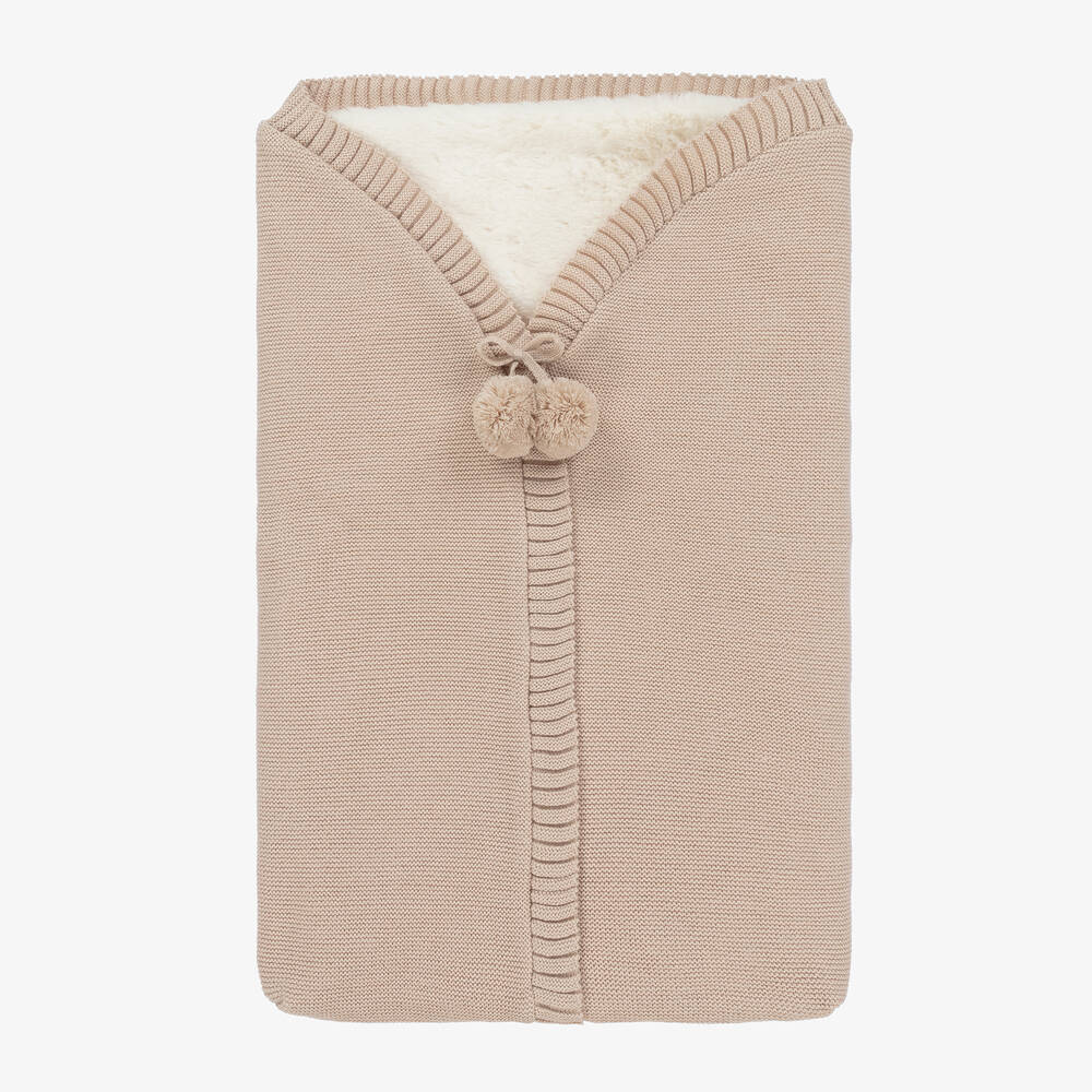 Mebi-Beige Knitted Baby Nest (62cm) | Childrensalon Outlet
