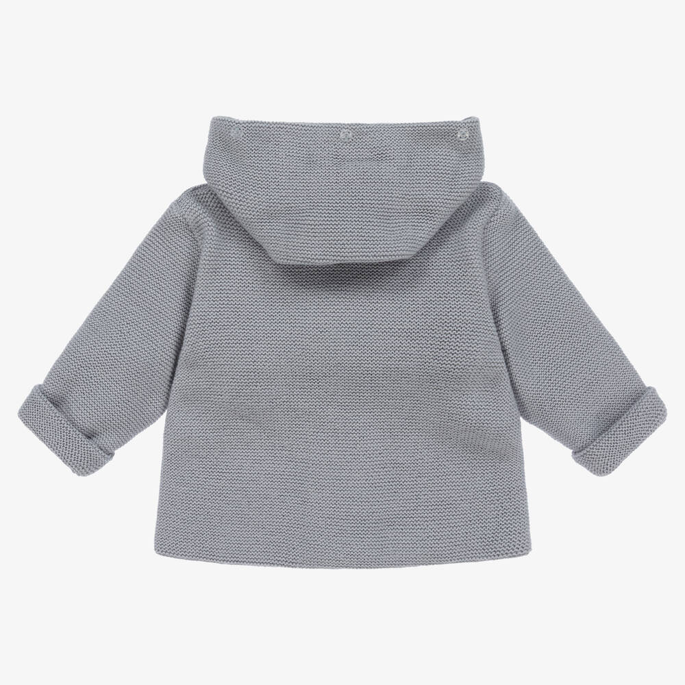 ميبي-Blue Knitted Baby Jacket | Childrensalon Outlet