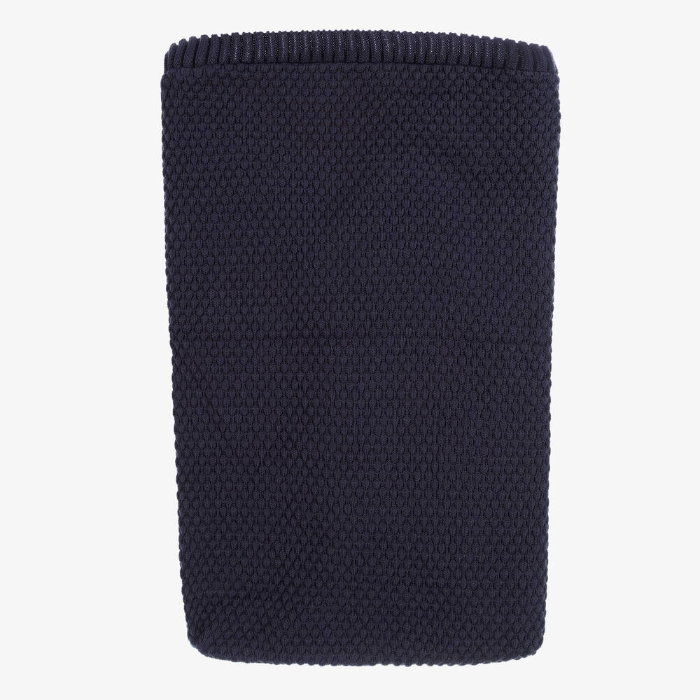 Mebi-Blue Knitted Baby Nest (62cm) | Childrensalon Outlet