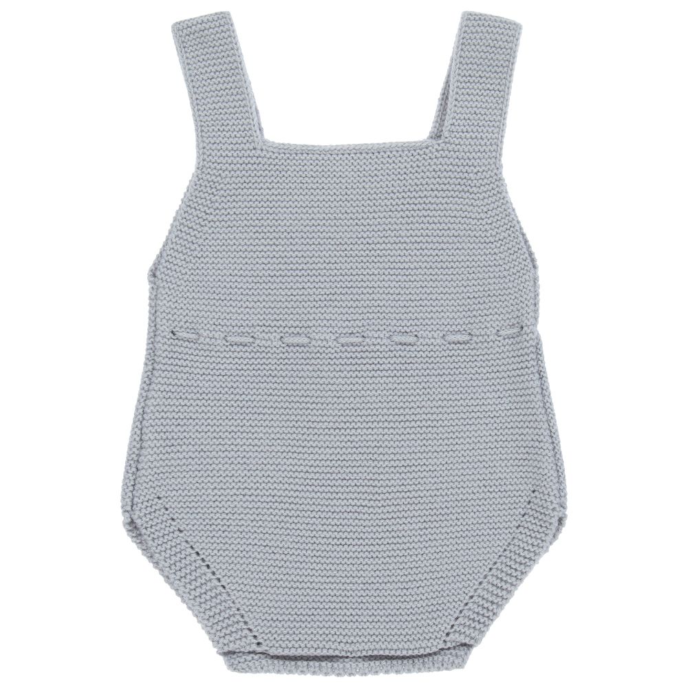Mebi-Blue Knitted Baby Shortie | Childrensalon Outlet