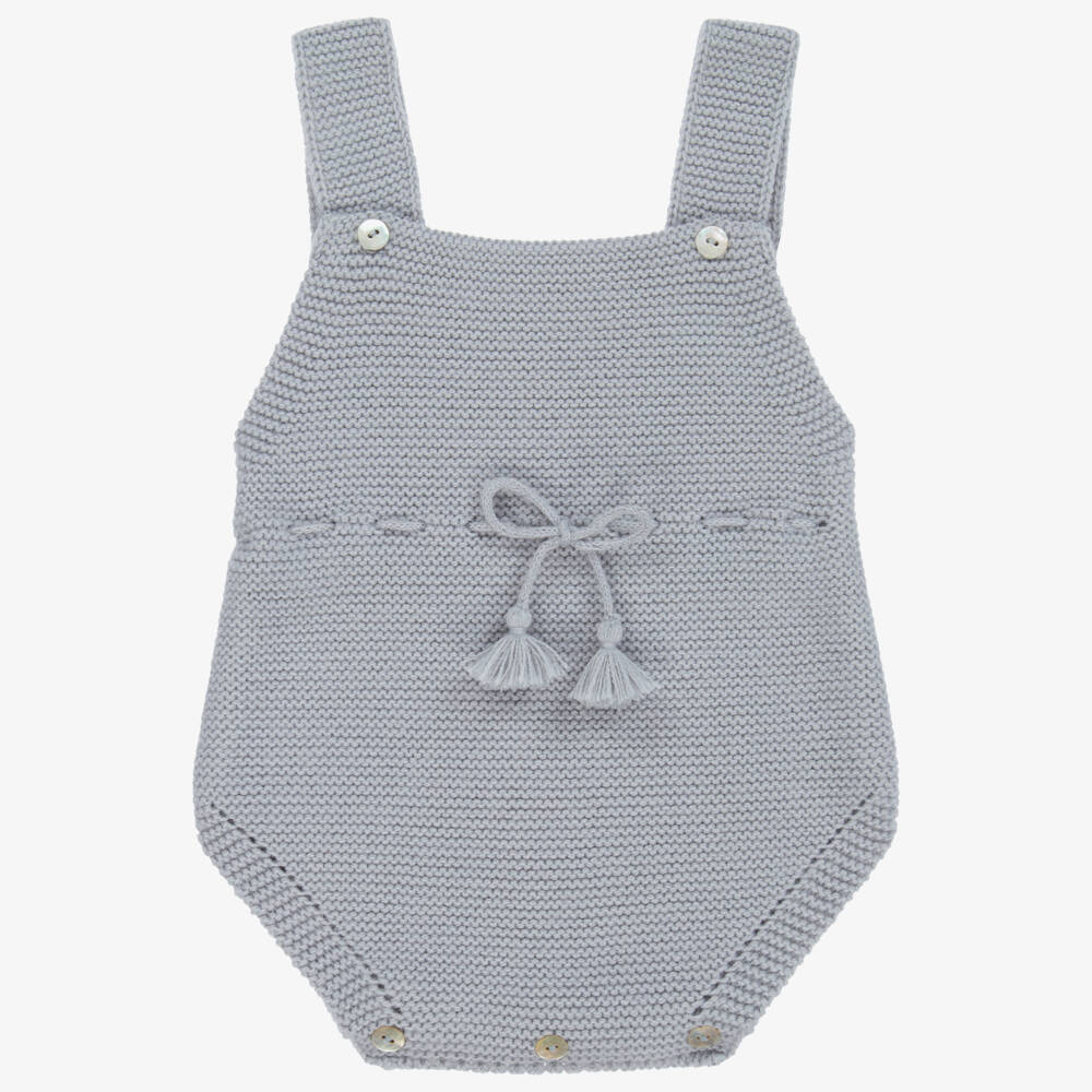 Mebi-Blue Knitted Baby Shortie | Childrensalon Outlet