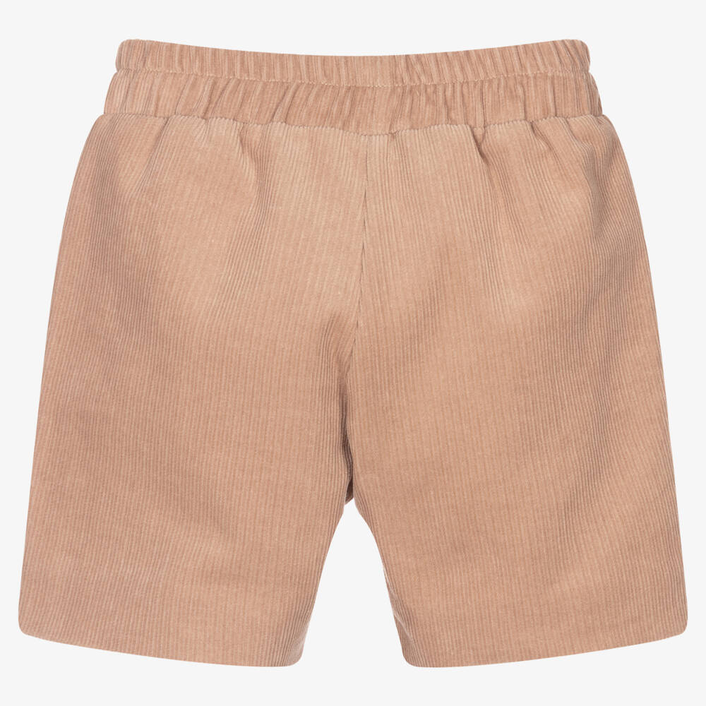 Mebi Boys Beige Corduroy Shorts Childrensalon Outlet