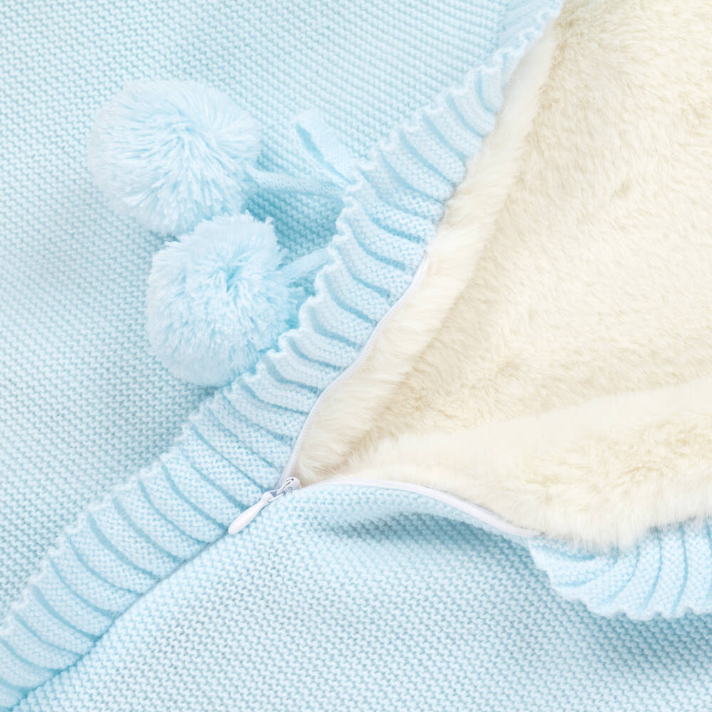 ميبي-بيبي نيست محبوك لون أزرق فاتح (63 سم) | Childrensalon Outlet