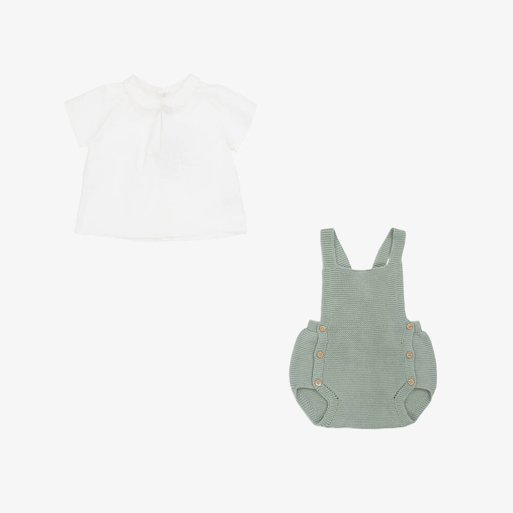 Mebi-Boys Mint Knit Shortie Ensemble | Childrensalon Outlet
