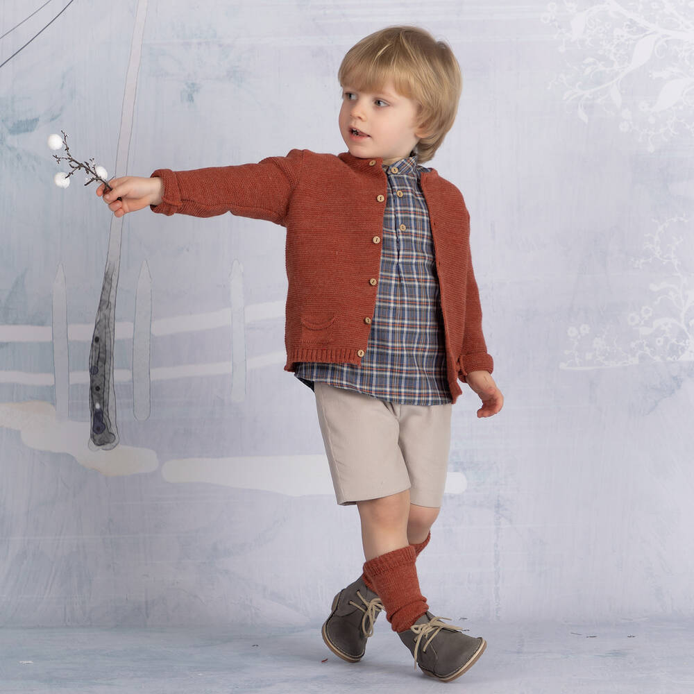 Mebi-Красно-синий комплект с шортами для мальчиков | Childrensalon Outlet