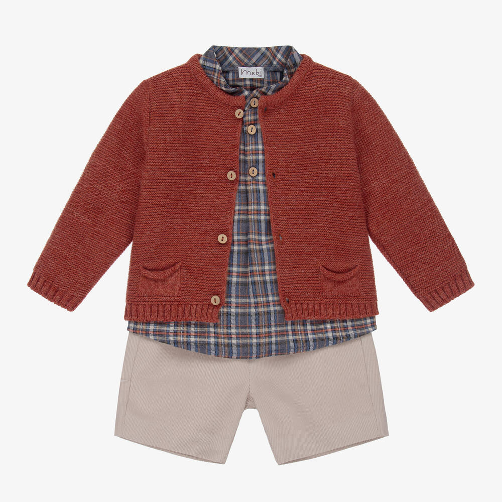 Mebi - Shorts-Set in Rot und Blau (J) | Childrensalon