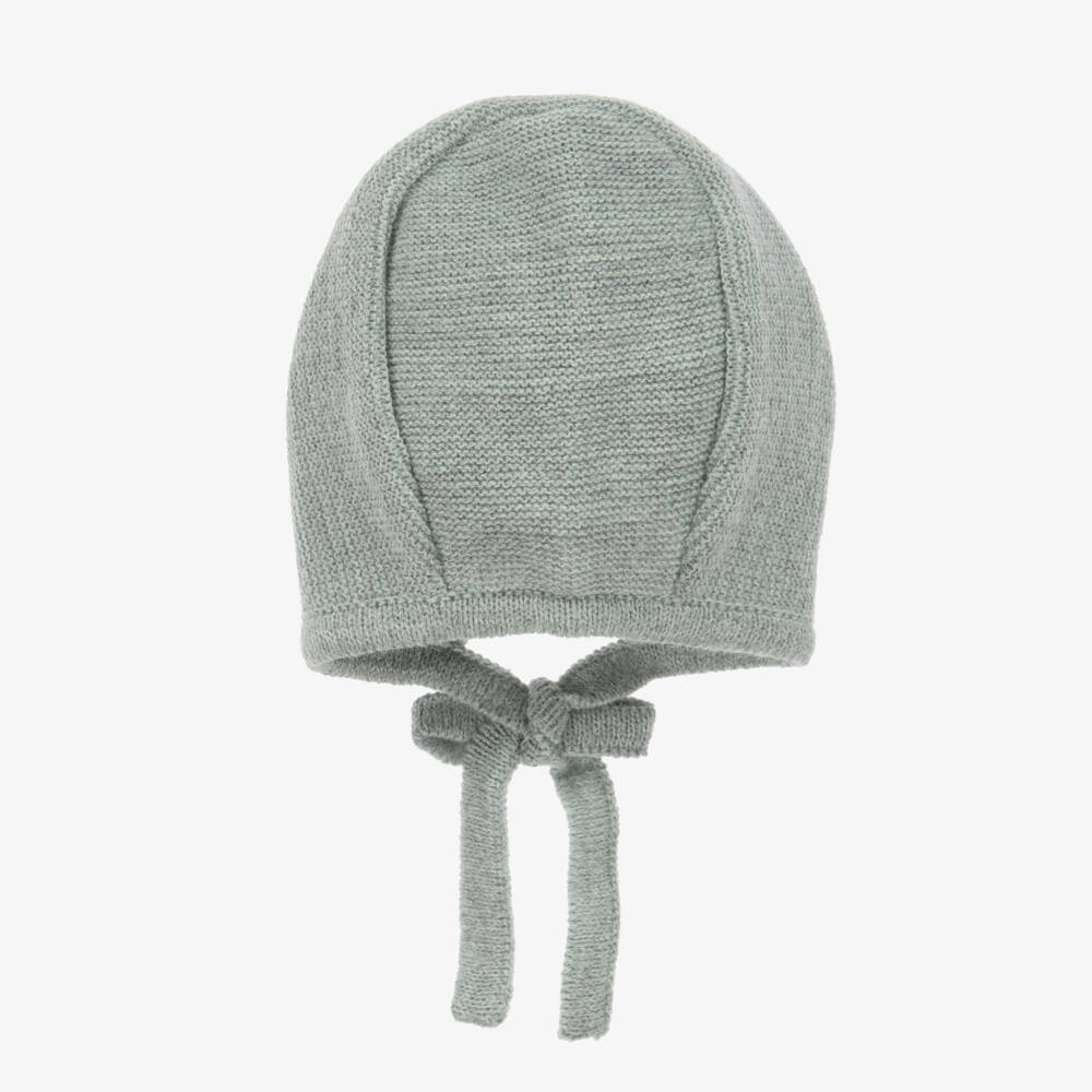 Mebi-Boys Sea Green Knit Bonnet | Childrensalon Outlet