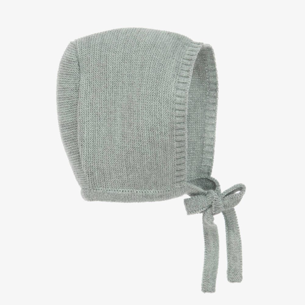 Mebi-Boys Sea Green Knit Bonnet | Childrensalon Outlet