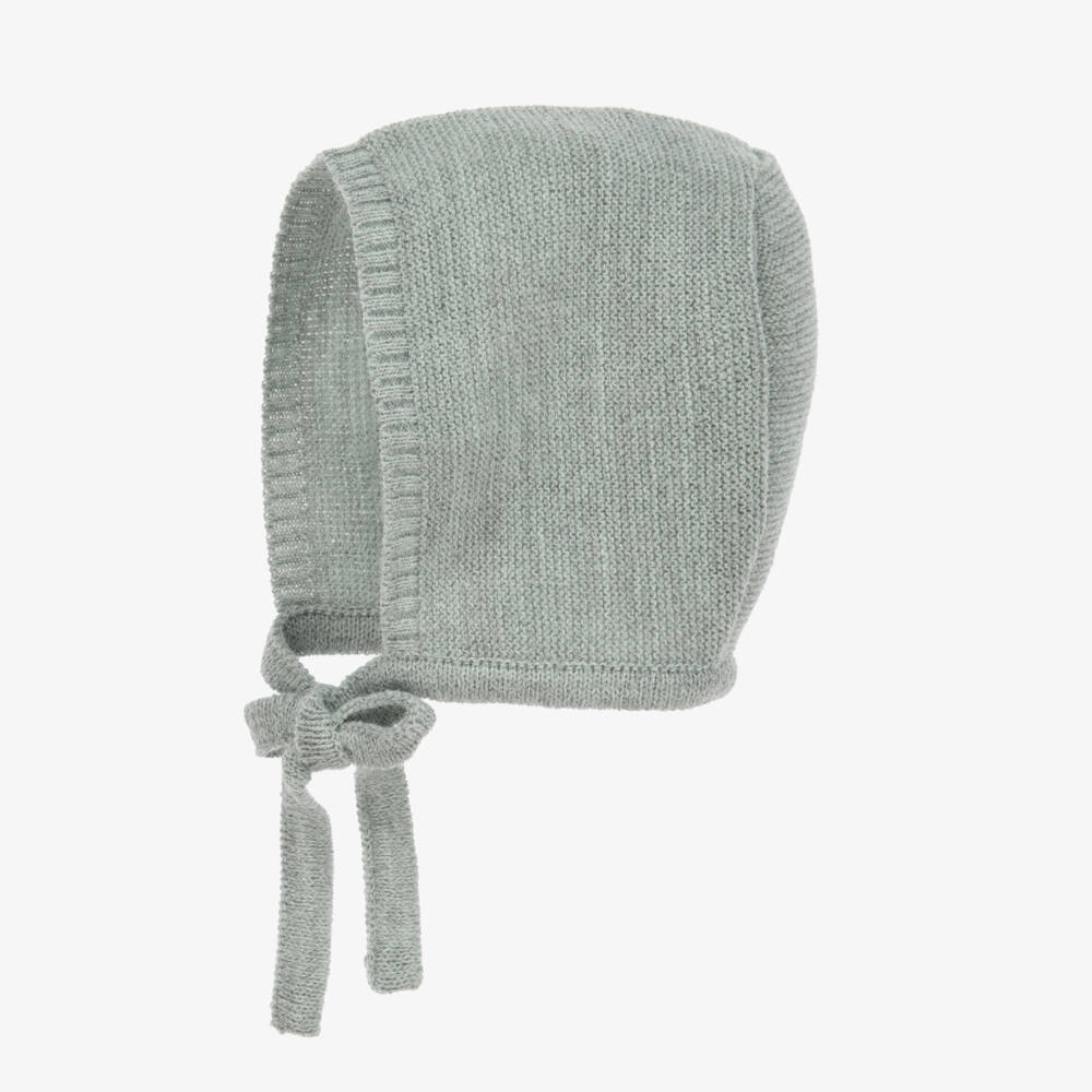 Mebi-Boys Sea Green Knit Bonnet | Childrensalon Outlet