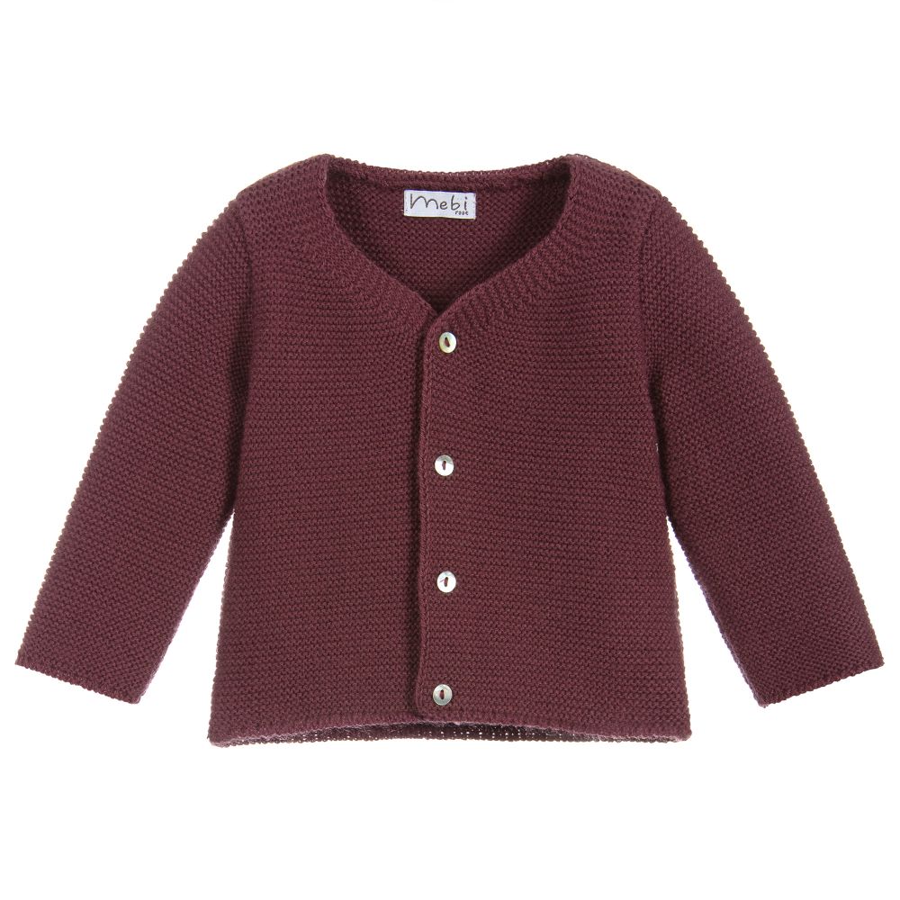 Burgundy sales baby sweater