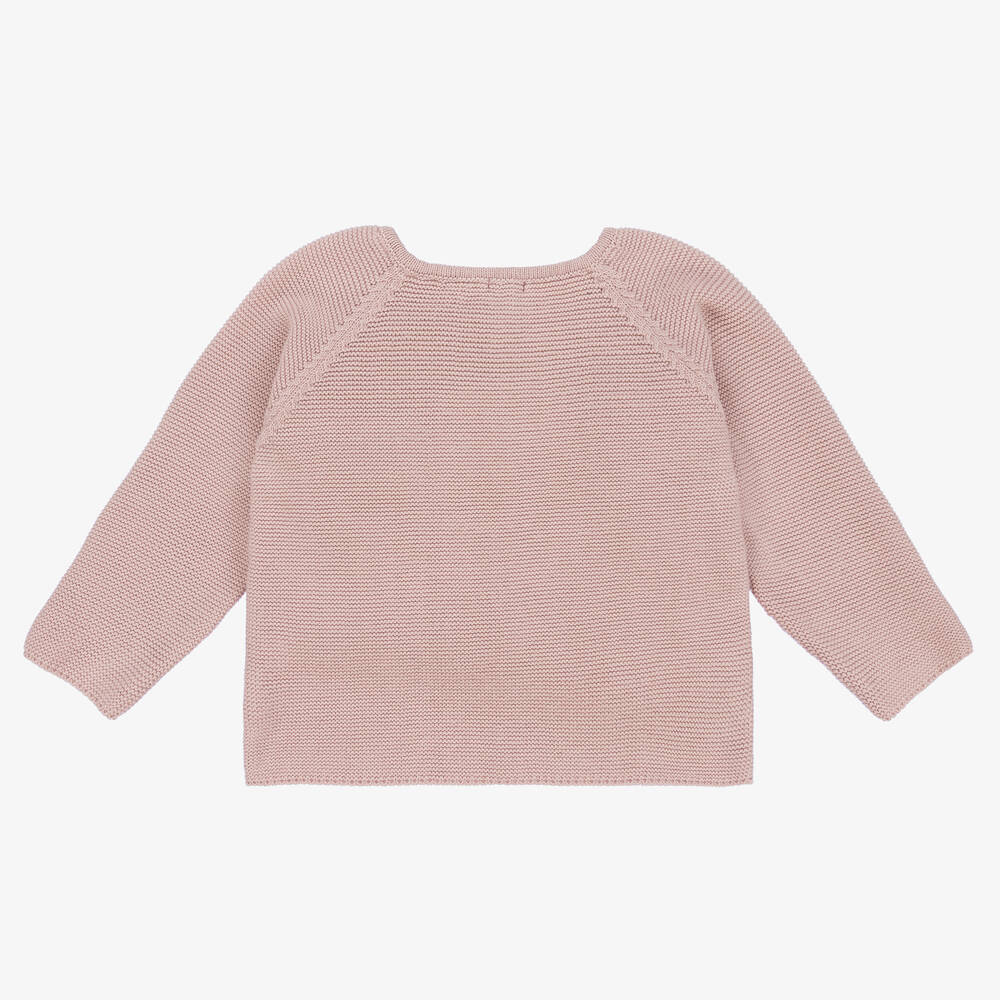 Mebi-Розовый трикотажный кардиган | Childrensalon Outlet