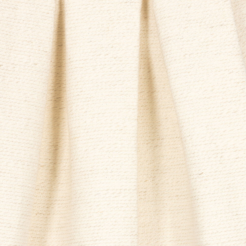 Mebi-Girls Beige & Gold Bow Dress | Childrensalon Outlet