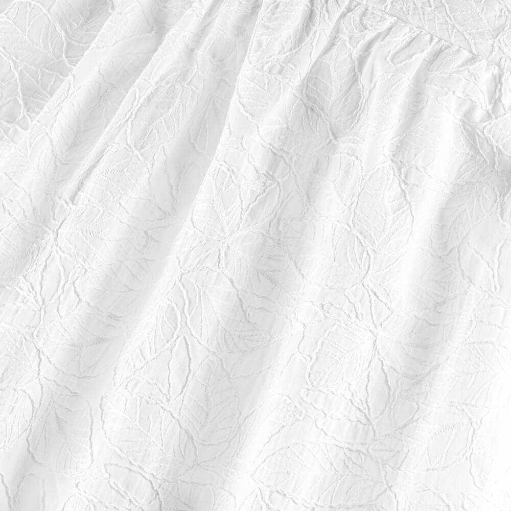 Mebi-Элегантное хлопковое платье с вышивкой листьями для девочек | Childrensalon Outlet