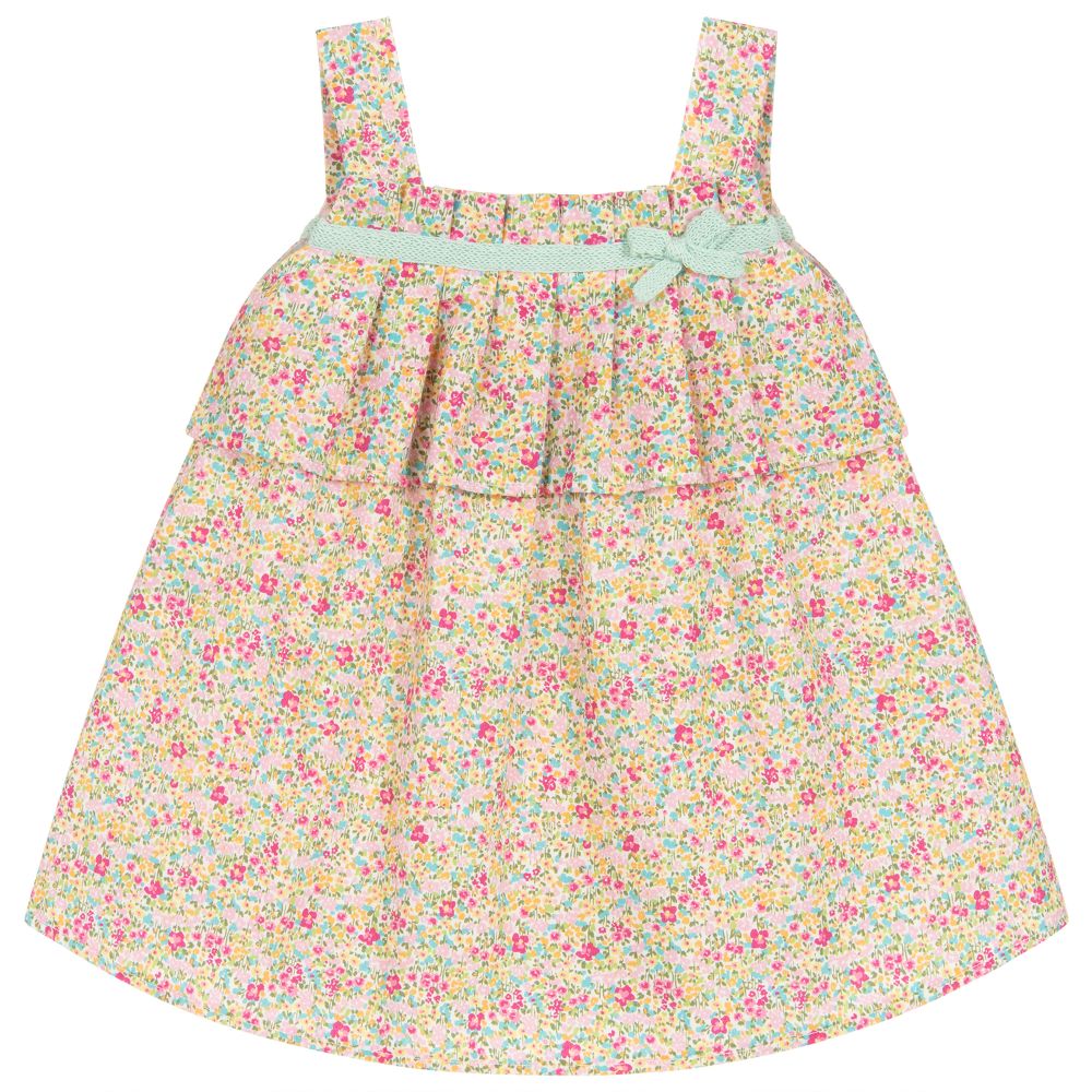 Mebi - Girls Floral Cotton Dress | Childrensalon