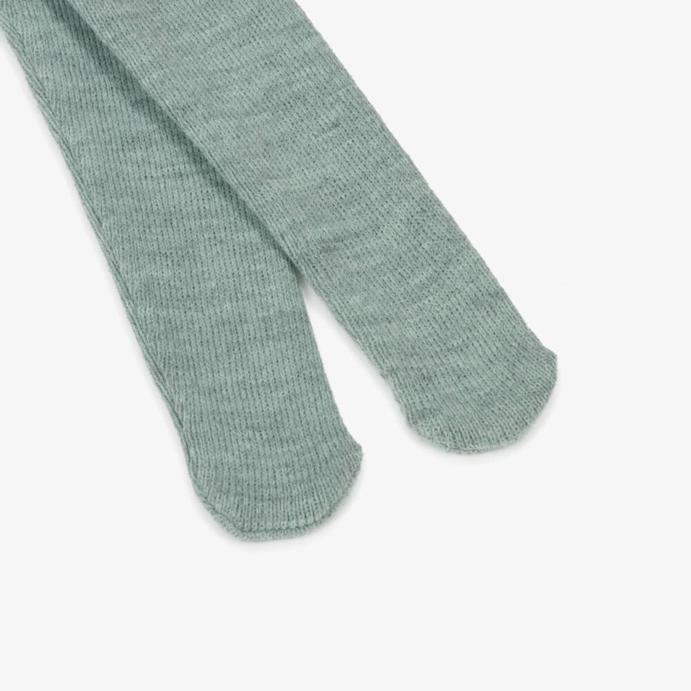 Mebi-فستان بناتي أخضر محبوك من القطن | Childrensalon Outlet