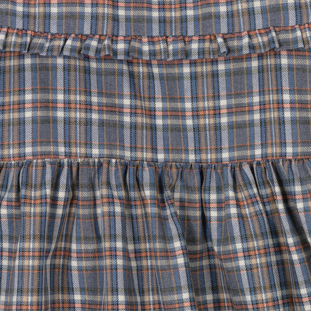 Mebi-Серое платье в клетку для девочек | Childrensalon Outlet