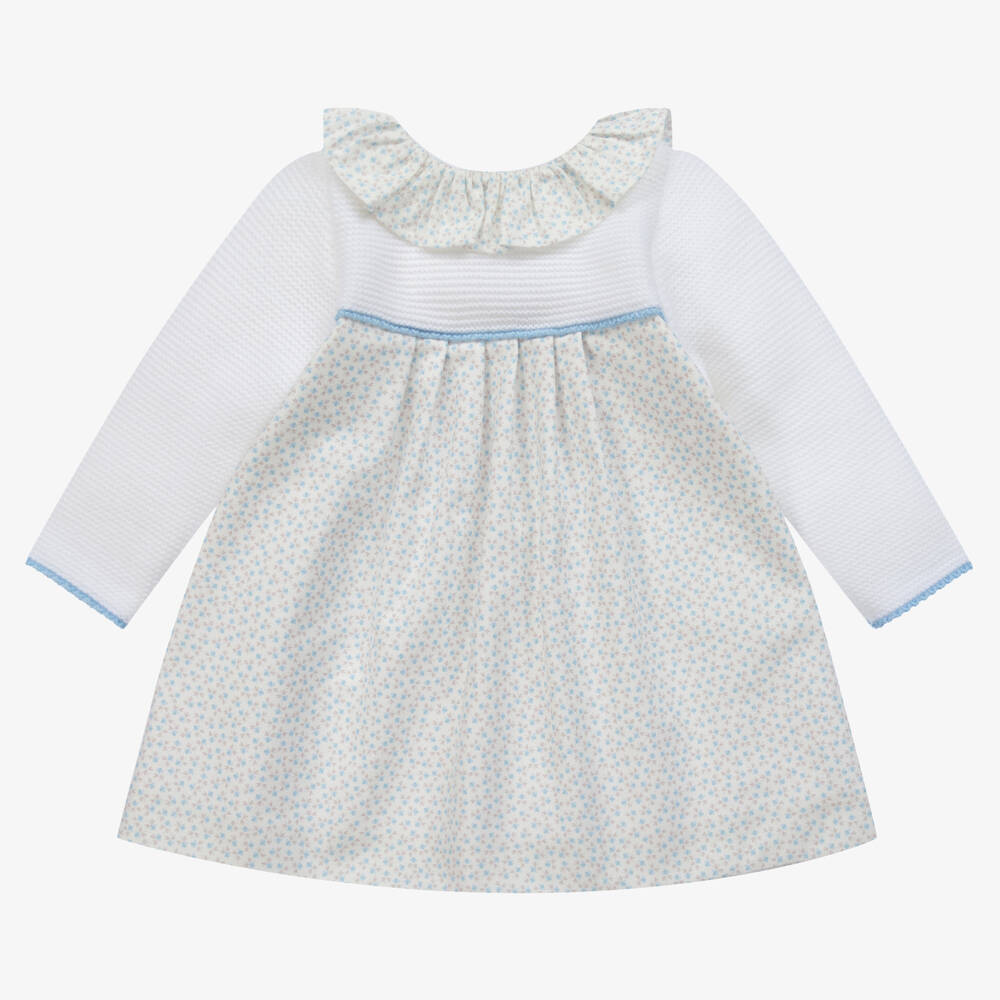 Mebi - Girls Ivory Floral Dress | Childrensalon