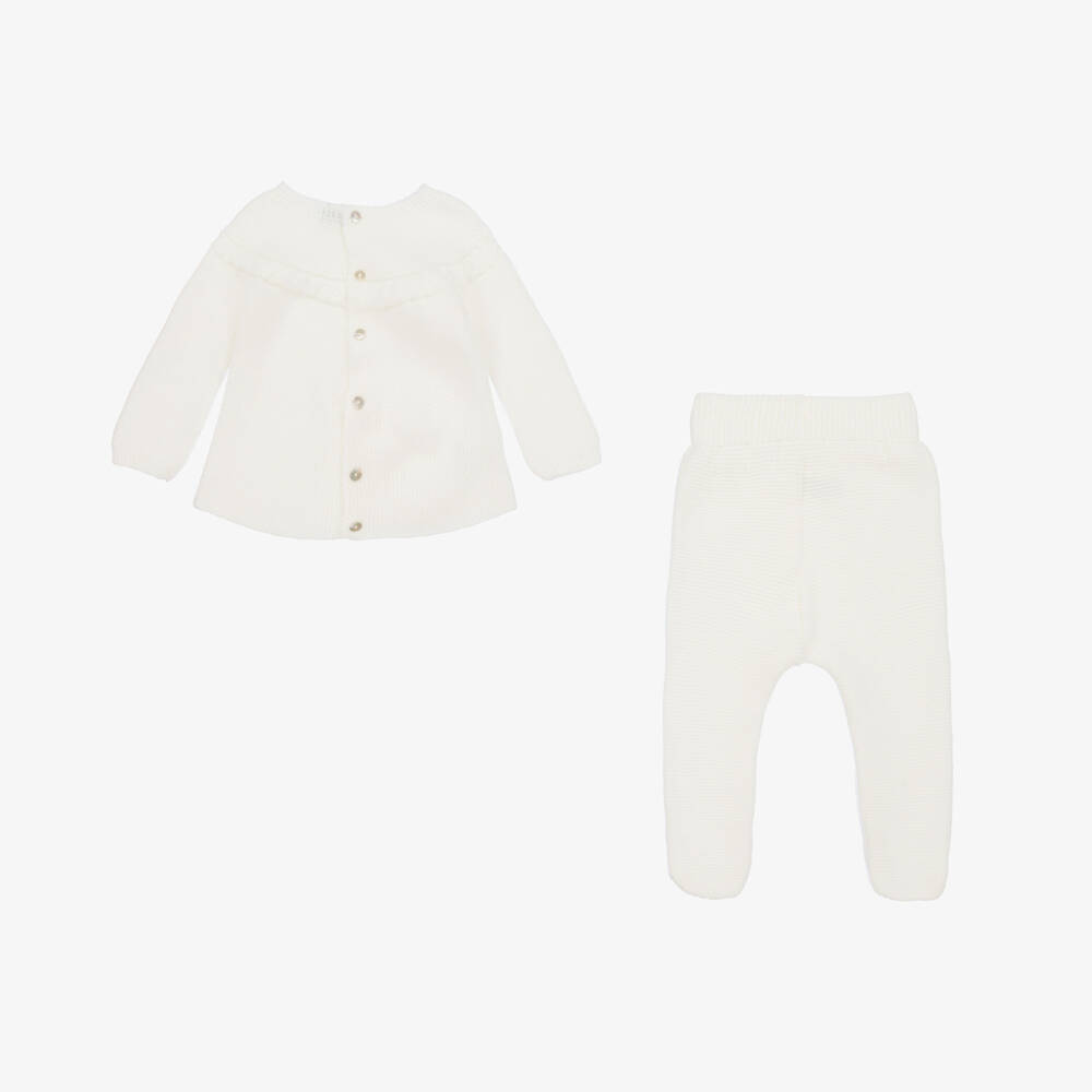 Mebi-أفرول بيبي غرو بقطعتين محبوك لون عاجي | Childrensalon Outlet