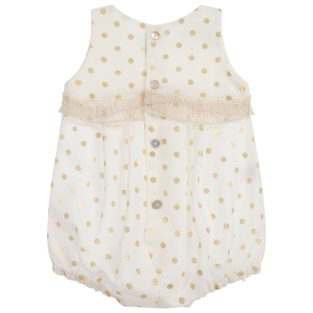 Mebi-Girls Ivory Linen Shortie | Childrensalon Outlet