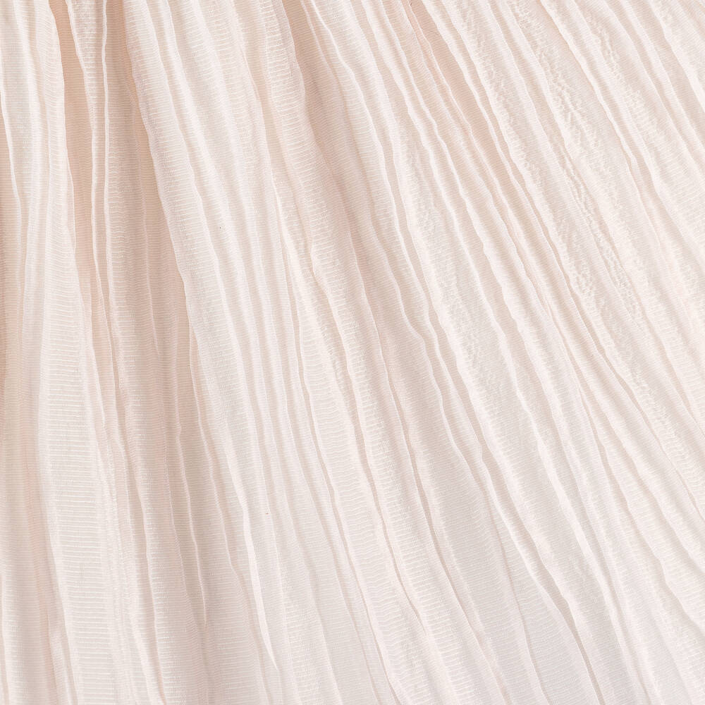 Mebi-Girls Pale Pink Frill Collar Dress | Childrensalon Outlet