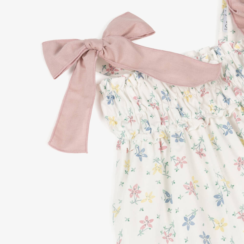 Mebi-Girls Pastel Blooms Cotton Set | Childrensalon Outlet