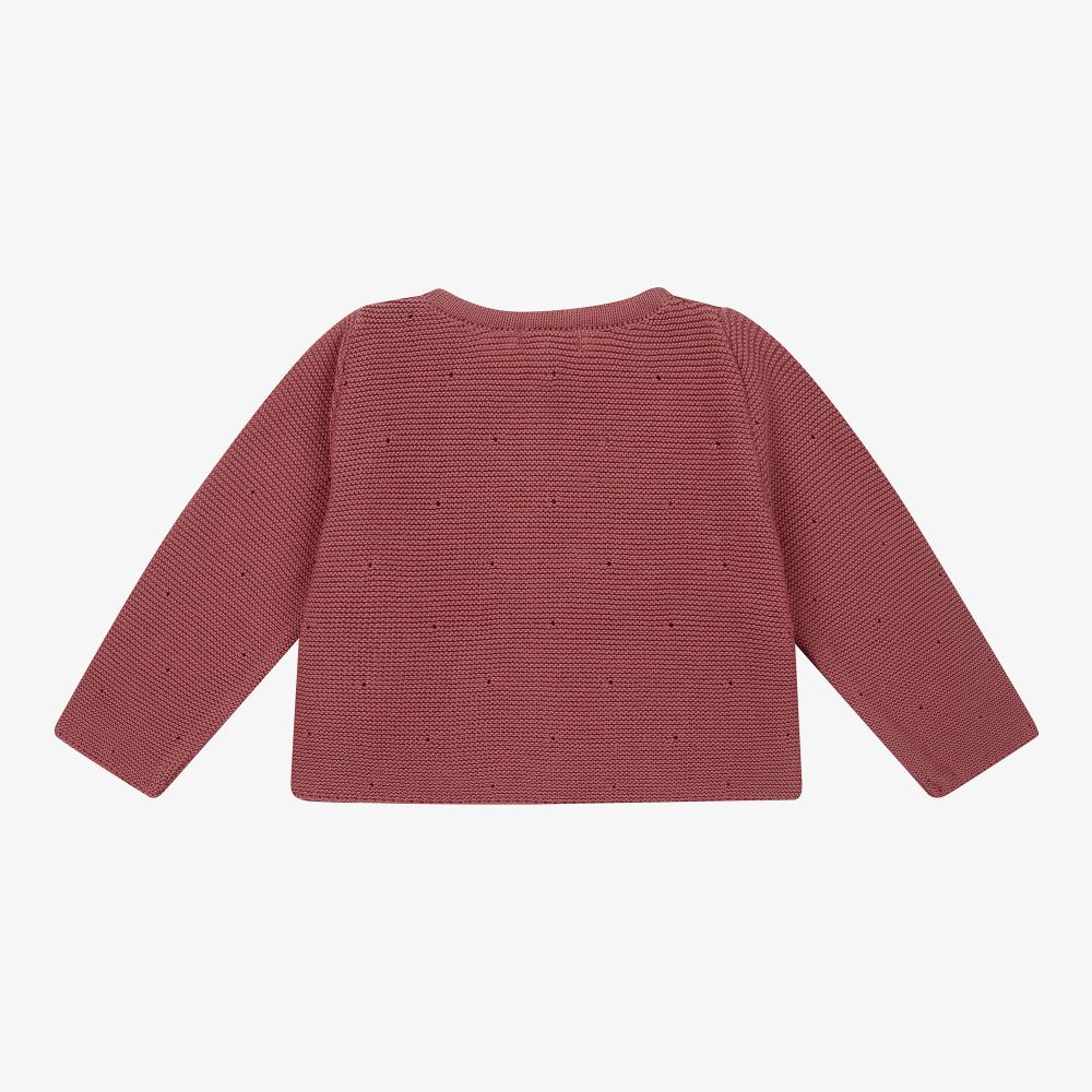 Mebi-Girls Pink Cotton Cardigan | Childrensalon Outlet