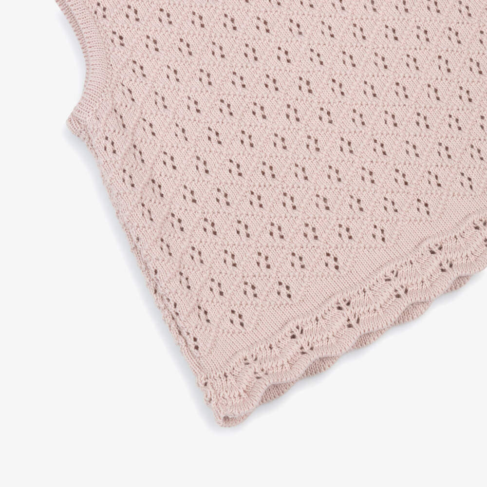 Mebi-Girls Pink Cotton & Cherry Print Shorts Set | Childrensalon Outlet