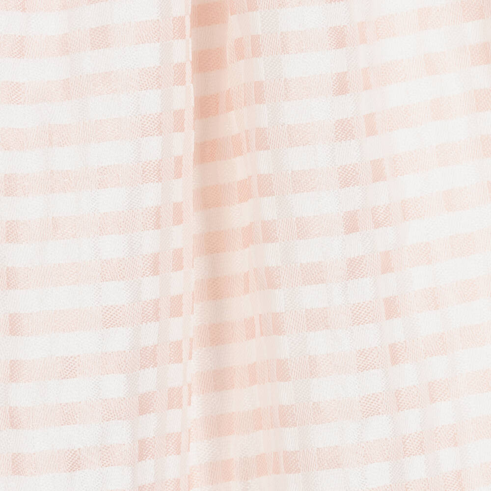 ميبي-فستان جينغهام لون عاجي وزهري | Childrensalon Outlet