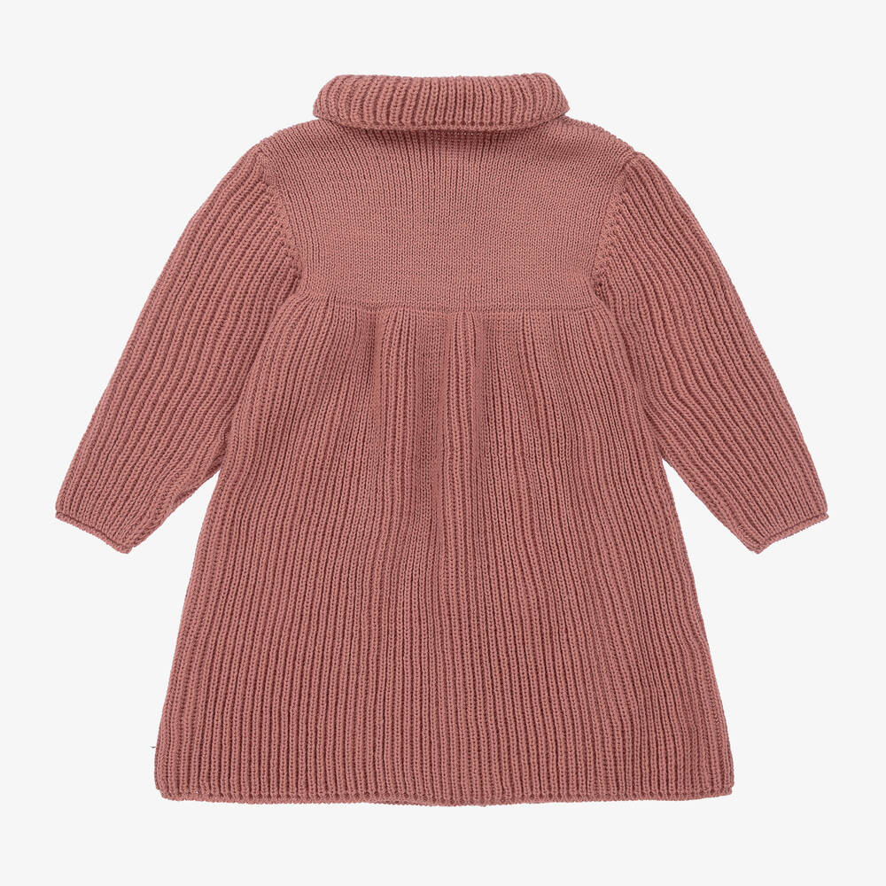 Mebi-Girls Pink Knitted Coat | Childrensalon Outlet