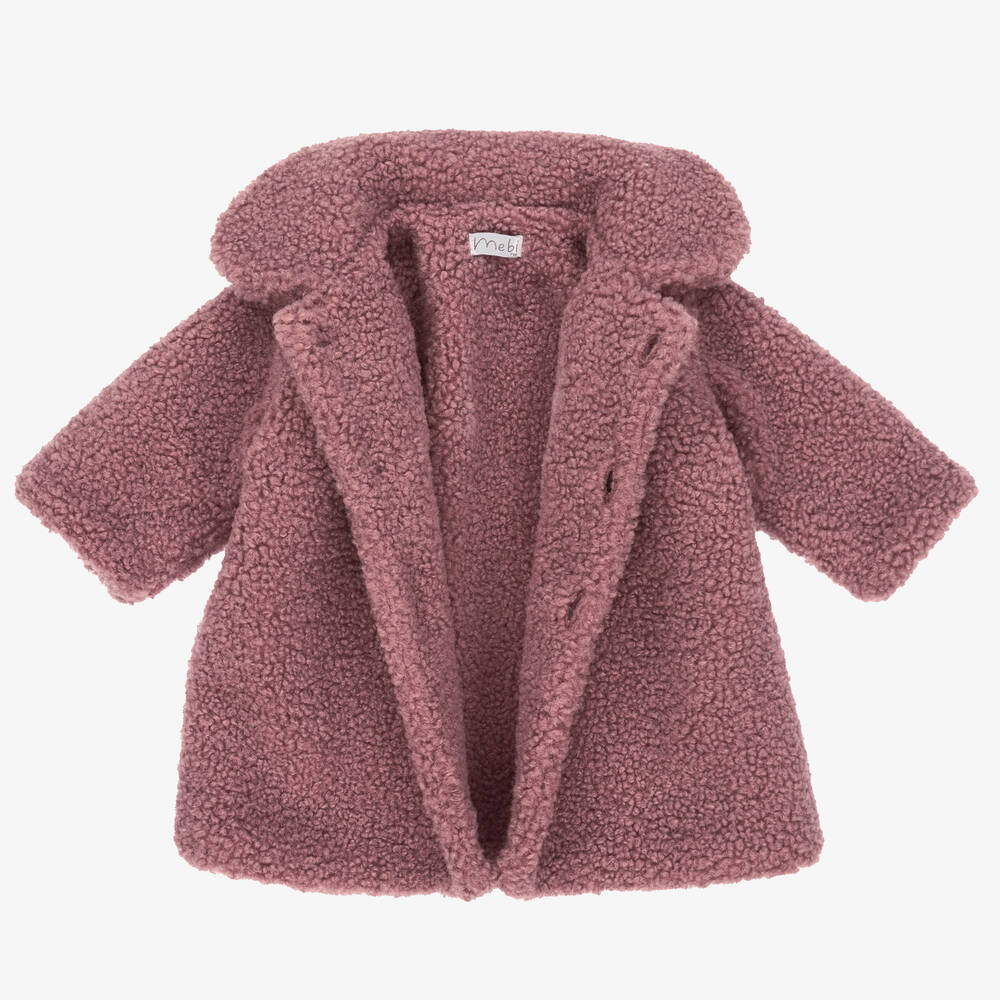 Mebi Rosa Mantel aus Teddy Fleece M Childrensalon Outlet