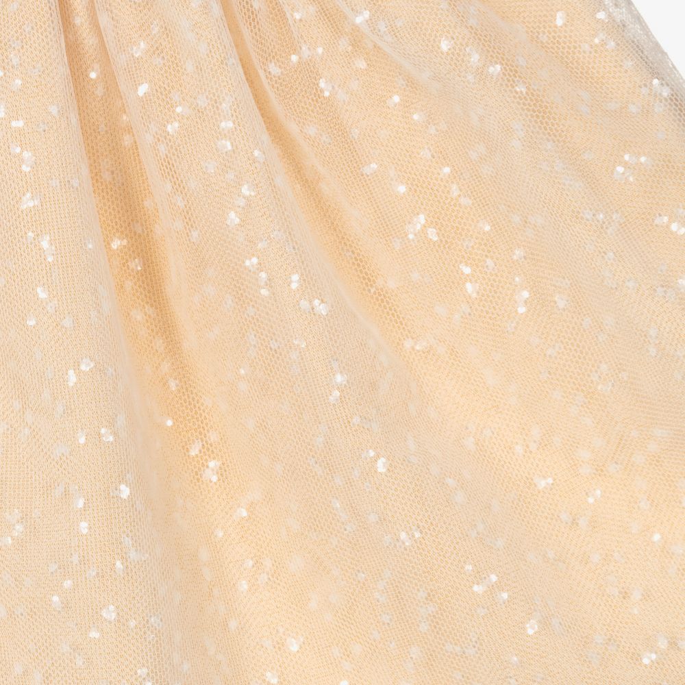 Mebi-Girls Pink & White Tulle Dress | Childrensalon Outlet