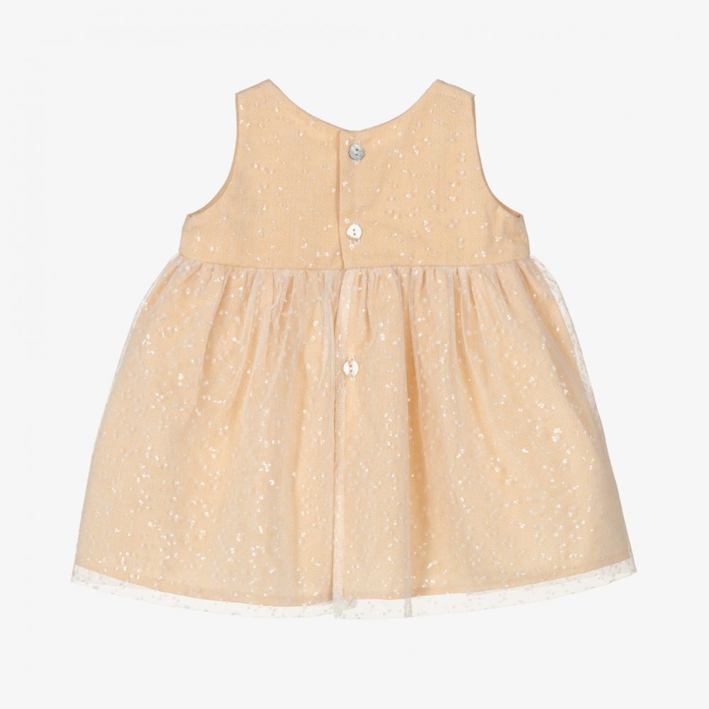 Mebi-Girls Pink & White Tulle Dress | Childrensalon Outlet